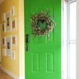 Eclectic Art in the Hallway